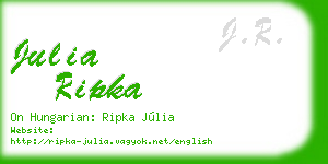 julia ripka business card